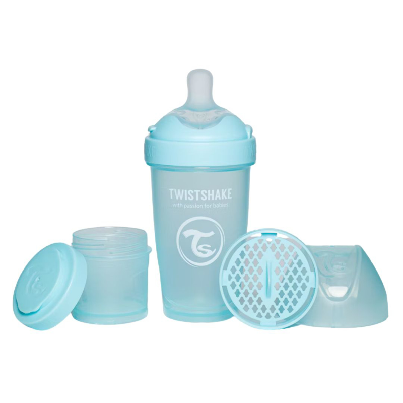 Picture of Twistshake Baby Bottle PRO Double Anti-Colic 260ml Pastel Pastel Blue