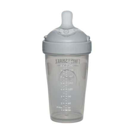 Twistshake® Steklenička PRO Double Anti-Colic 260ml Pastel Pastel Grey