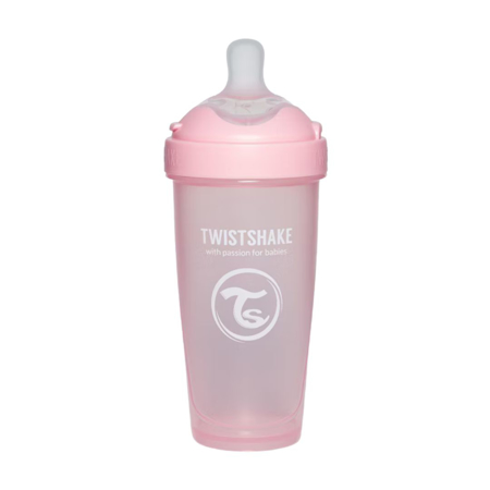 Twistshake® Steklenička PRO Double Anti-Colic 330ml Pastel Pink
