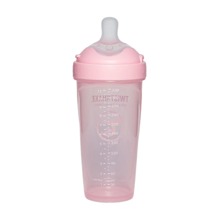 Slika za Twistshake® Bočica PRO Double Anti-Colic 330ml Pastel Pink