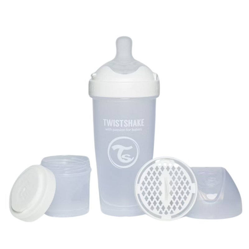 Twistshake® Steklenička PRO Double Anti-Colic 330ml White