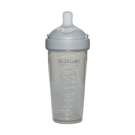 Twistshake® Steklenička PRO Double Anti-Colic 330ml Pastel Grey