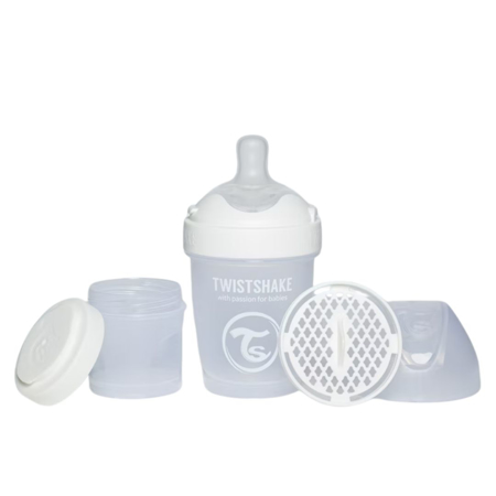Slika Twistshake® Steklenička PRO Double Anti-Colic 180ml White