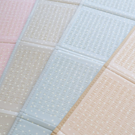 Evibell® Zložljiva igralna podloga 150x190 Dots/City Pink