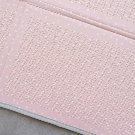 Evibell® Zložljiva igralna podloga 150x190 Dots/City Pink