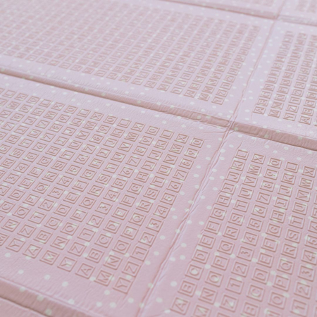 Evibell® Zložljiva igralna podloga 150x190 Dots/City Pink
