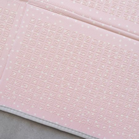 Evibell® Zložljiva igralna podloga 150x190 Dots/City Pink