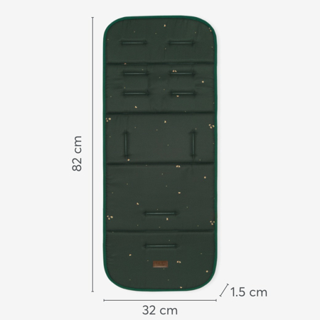 Picture of KikkaBoo® Stroller liner Secret Garden Deep Green