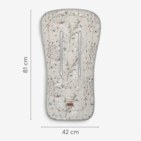 Slika za KikkaBoo® Zračni 3D Mesh uložak za kolica Dreamy Fields Grey