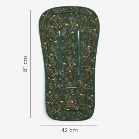 Slika za KikkaBoo® Zračni 3D Mesh uložak za kolica Secret Garden Green