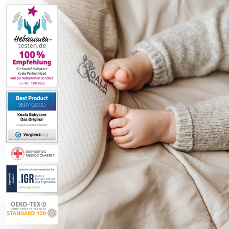 Slika za Koala Babycare® Alat za prevenciju zavaljene glavice Perfect Head AIR Grey