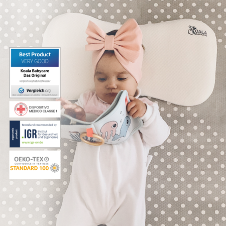 Koala Babycare® Moj prvi vzglavnik Perfect Head Maxi AIR Grey