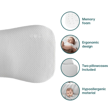 Koala Babycare® Moj prvi vzglavnik Perfect Head Maxi AIR Grey