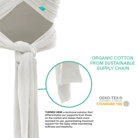 Slika za Koala Babycare® Elastični nosiljka Cuddle Wrap Stretchy Light Grey