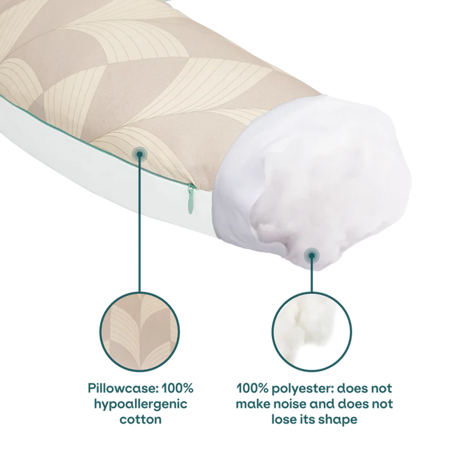 Immagine di Koala Babycare® Cuscino gravidanza e cuscino allattamento Hug Comfy Fan Beige