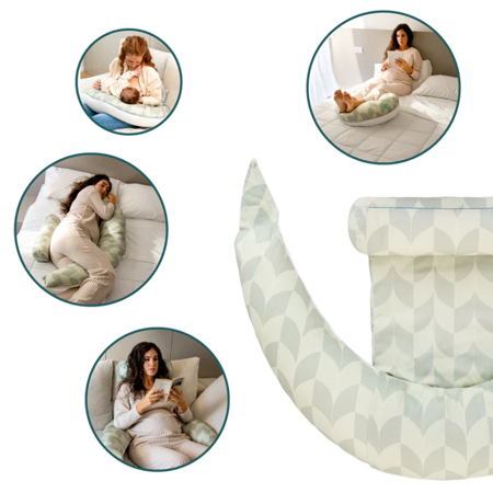 Koala Babycare® Blazina za nosečnice Hug+ Comfy Fan Green