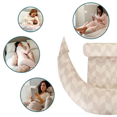 Slika za Koala Babycare® Jastuk za trudnice Hug+ Comfy Fan Beige