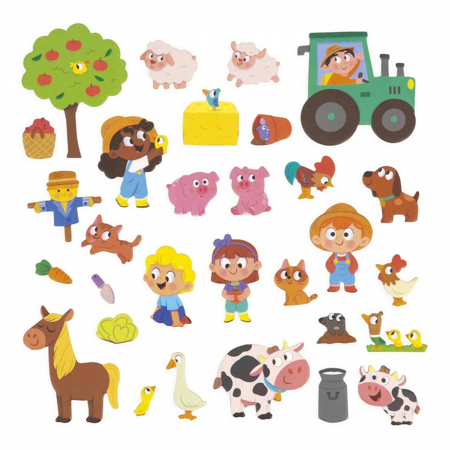 Slika za Janod® Magnetna knjiga The Farm