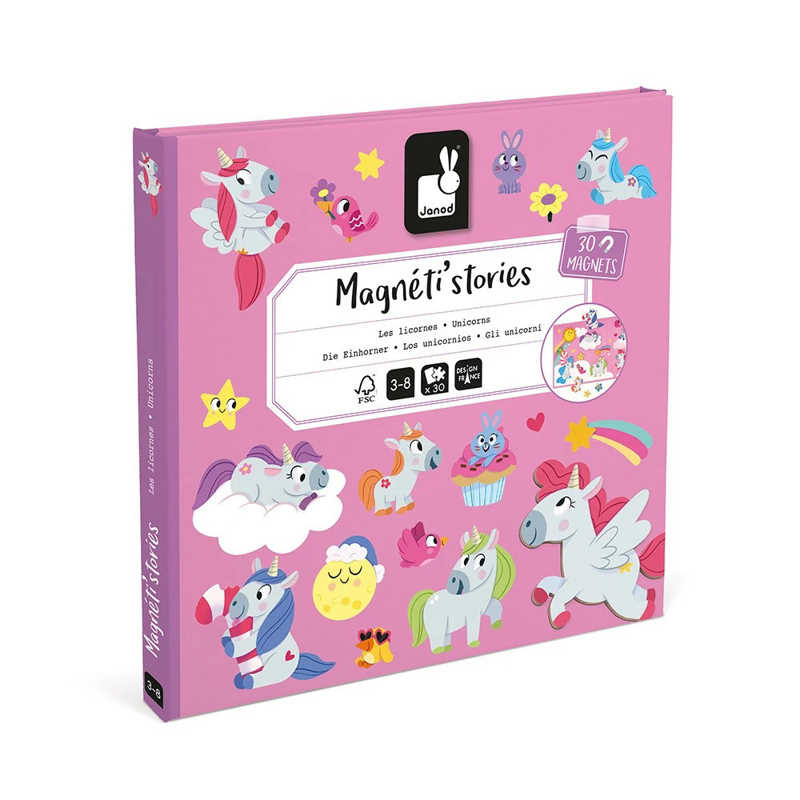 Janod® Magnetna knjiga Unicorns