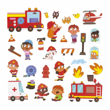 Janod® Magnetna knjiga Firefighters