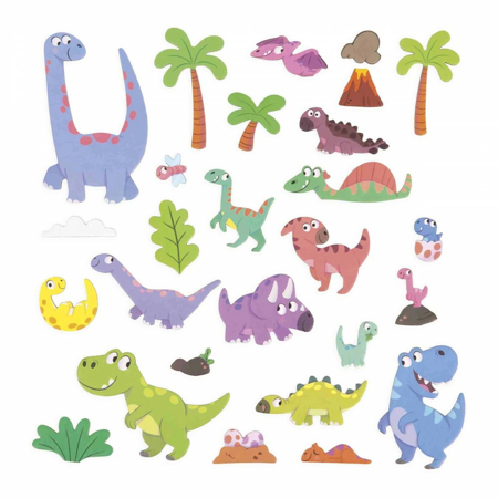 Janod® Magnetna knjiga Dinosaurs