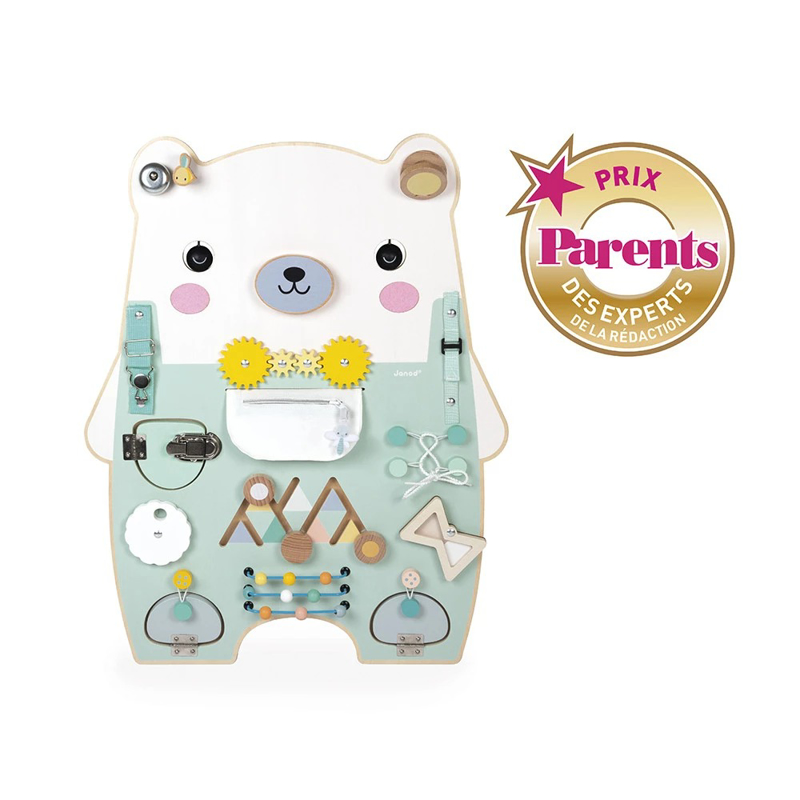 Janod® Lesena aktivnostna tabla Bear