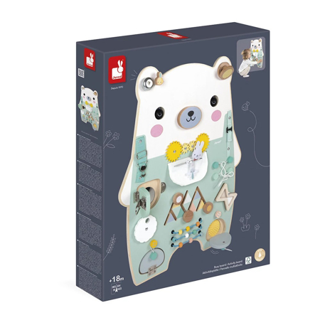 Janod® Lesena aktivnostna tabla Bear