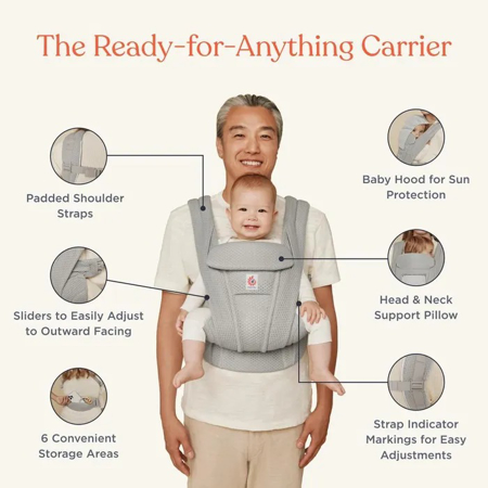 Ergobaby® Nosilka Omni Deluxe Mesh Natural Beige