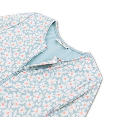 Swim Essentials® Otroške enodelne kopalke Green Flowers