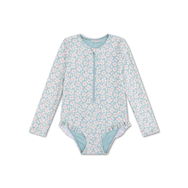 Immagine di Swim Essentials® Costume da bagno intero per bambini Green Flowers