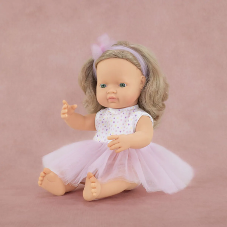Miniland® Punčka Caucasian Girl 38cm My Friends & Me