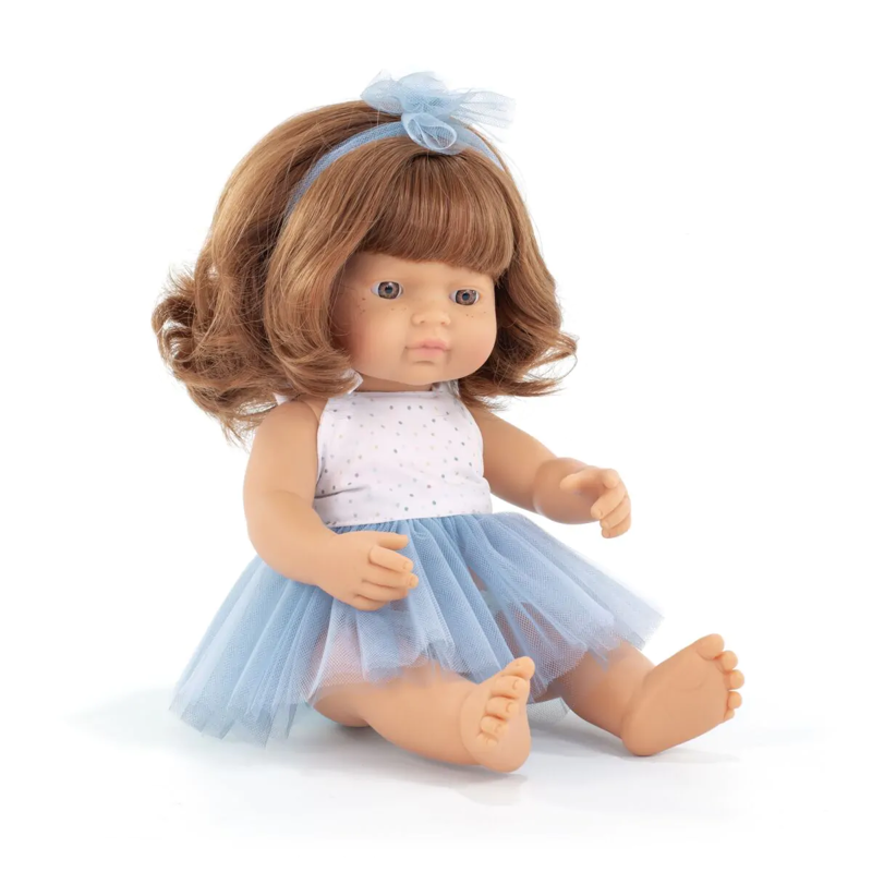 Miniland® Punčka Caucasian Redhead Girl 38cm My Friends & Me