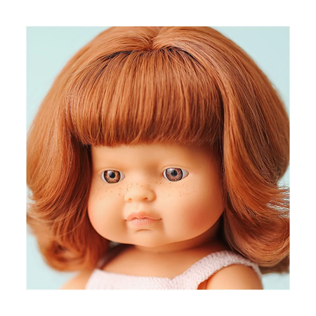 Miniland® Punčka Caucasian Redhead Girl 38cm My Friends & Me