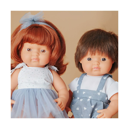 Miniland® Punčka Caucasian Redhead Girl 38cm My Friends & Me