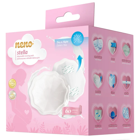 Immagine di Neno® Coppette assorbilatte Stella 60 pezzi