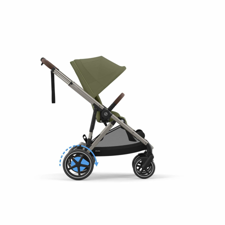 Slika Cybex® Otroški voziček e-Gazelle™ S Moss Green (Taupe Frame)