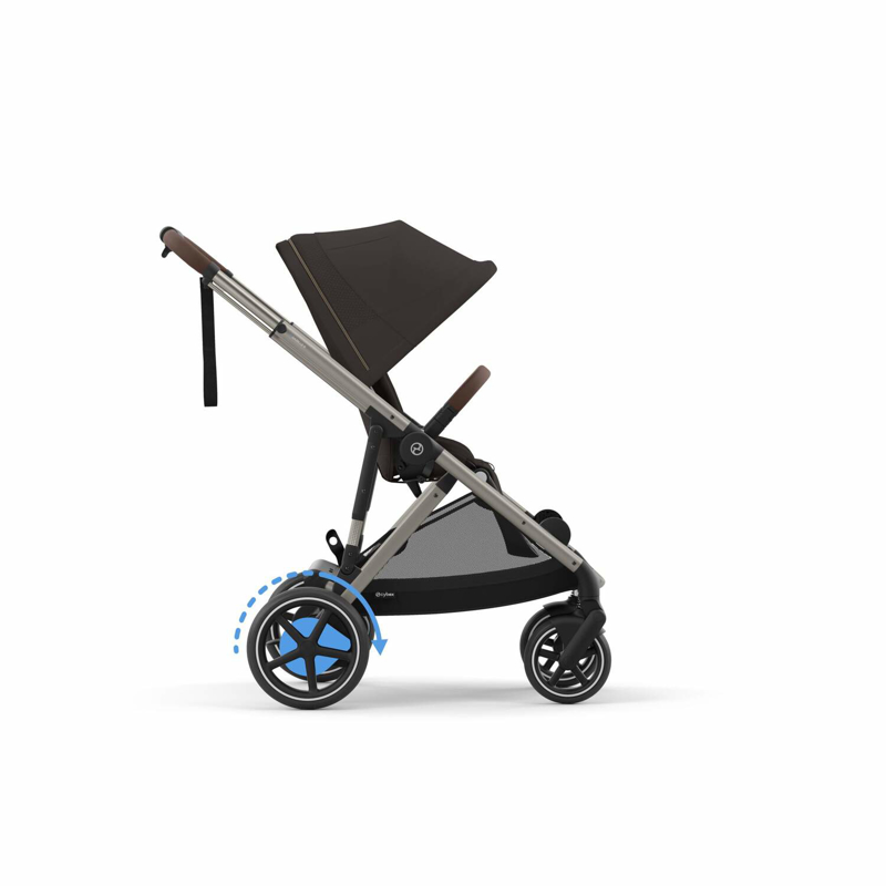Cybex® Otroški voziček e-Gazelle™ S Chocolate Brown (Taupe Frame)