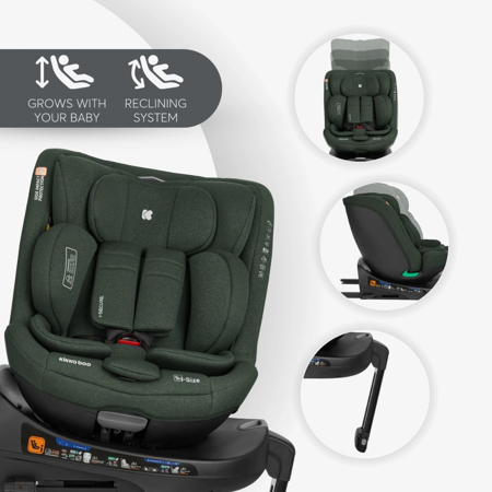 Picture of KikkaBoo® Car seat 360 i-Secure i-SIZE (40-150 cm) Army Green