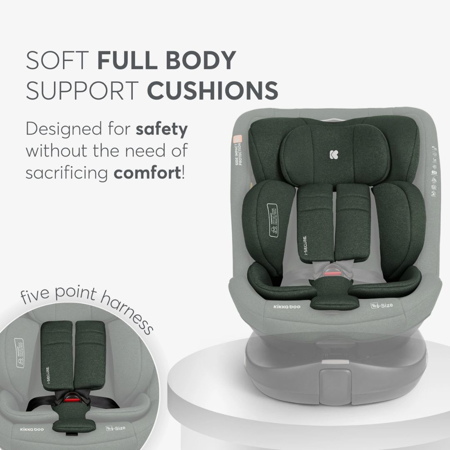 Picture of KikkaBoo® Car seat 360 i-Secure i-SIZE (40-150 cm) Army Green