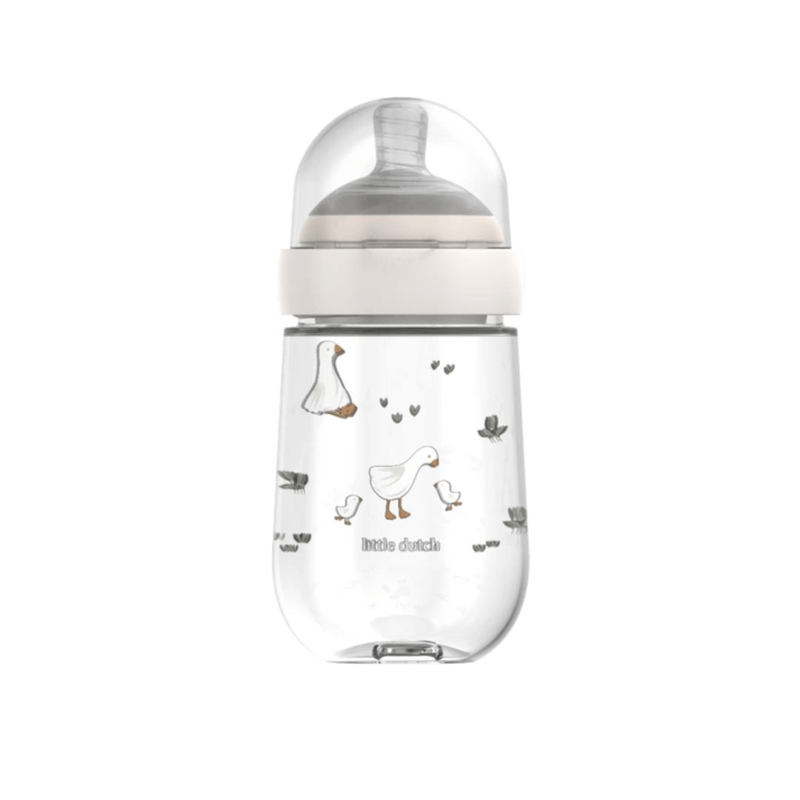 Little Dutch® Steklenička s cucljem 240ml Little Goose