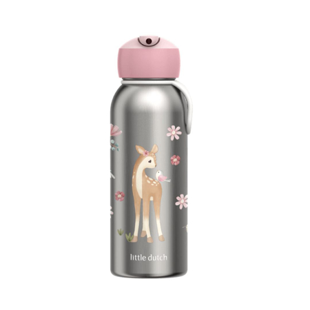 Slika za Little Dutch® Dječja bočica od nehrđajućeg čelika s flip-up nastavkom Fairy Garden 350 ml