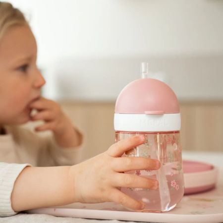 Little Dutch® Steklenička s slamico Fairy Garden 300ml