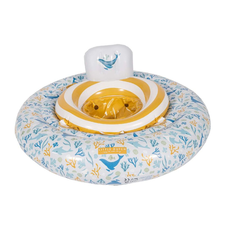 Little Dutch® Napihljiv otroški plavalni obroč Ocean Dreams Blue