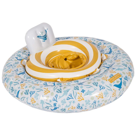 Little Dutch® Napihljiv otroški plavalni obroč Ocean Dreams Blue