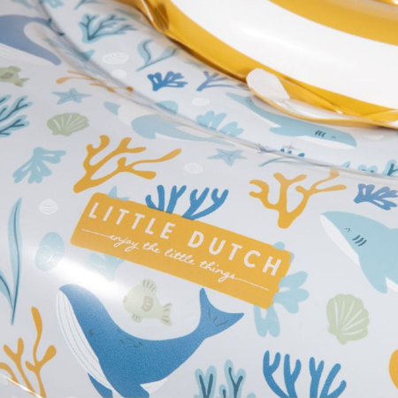Little Dutch® Napihljiv otroški plavalni obroč Ocean Dreams Blue