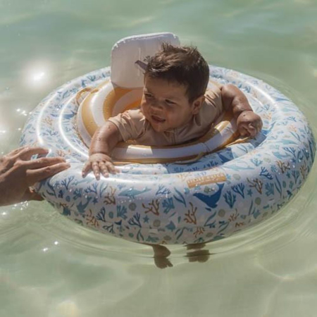 Little Dutch® Napihljiv otroški plavalni obroč Ocean Dreams Blue