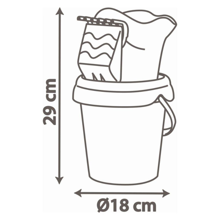 Slika za Smoby® Set za na plažo Mickey Garnished Bucket