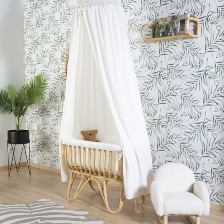 Childhome® Posteljica iz ratana in obloga