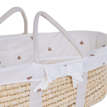 Childhome® Moses košara z ležiščem in prevleko Hearts