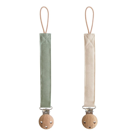 Slika za Mushie® Držalo za dudo 2 kos Olive/Shifting Sand